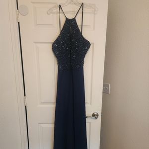 Navy Blue Formal Gown
